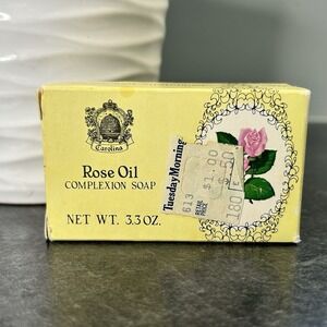 Vintage Carolina Rose Oil Complexion Bar Soap 3.3 oz‎ FULL Size